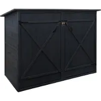 Mendler 1-fietsgarage -H60, fietsbox gereedschapshok, MVG afsluitbaar 152x184x98cm ~ antraciet