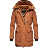 NAVAHOO Winterjas bruin / zwart