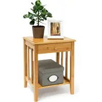 Relaxdays Salontafel, Bamboe (40 x 35 x 52 cm)