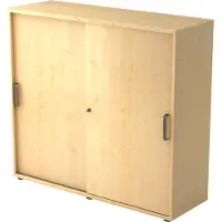 Hjh OFFICE PRO BETA 1753S - Esdoorn Hoogte van de map | 3 OH Schuifwandkast Greeplijst kunststof