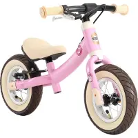 Bikestar Sport, 2 in 1 meegroei loopfiets, 10 inch, roze/eenhoorn unisex