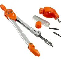 Linex schoolpasser 950, 3 -delig, in een ophangdoosje, in geassorteerde kleuren
