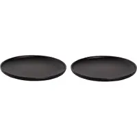 Maastricht porselein - Universe - Bord - 2 stuks - ø 19 cm - Zwart - Porselein - Bordenset