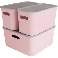 Sunware Sigma Home cube opbergbox - Set van 3 - Roze