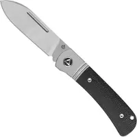 QSP Knife Hedgehog Spear Point 142SP-A, Satin 14C28N, Black Micarta, slipjoint zakmes
