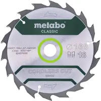 Metabo 628272000 Cirkelzaagblad 165 mm 1 stuk(s)