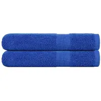 vidaXL Saunahanddoeken FROGN 2 st 80x200 cm 360 g/m² blauw