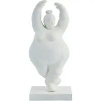 Lene Bjerre Serafina decoratie vrouw pirouette 28 cm White
