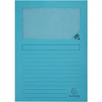 Exacompta FOREVER Pak van 100 venstermappen 120g/m2 - 22x31cm voor A4 - Lichtblauw - 50106E