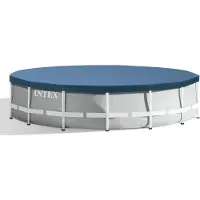 Intex 26724 / 26734, Prism opzetbad, 457x107 cm, inclusief filterpomp, ladder en afdekking. Bodemmat