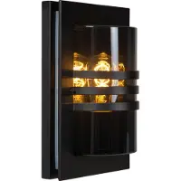 Lucide PRIVAS - Wandlamp Binnen/Buiten - 1xE27 - IP44 - Zwart
