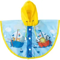 Heless Poppenregenkleding 28-35 Cm Polyester Blauw/geel 3-delig
