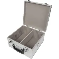 Perel Cd-koffer 1823-290 - Aluminium - 40 cd's - Grijs