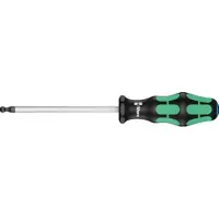 Wera Tournevis à 6 pans, avec tête sphérique, Cote s/plats : 6,0 mm, Long. de la lame 125 mm, Long. totale 230 mm