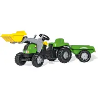 Rolly Toys Kid-X, groen, Kid L + aanhanger.