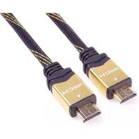 PremiumCord KPHDMET1 HDMI cable HDMI Type A (Standard) Black, Gold