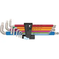 Wera 3950/9 Hex-Plus, meerkleurig, Imperial, roestvrij staal, 1 stuk