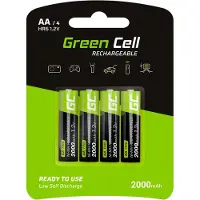 Green Cell HR6 Oplaadbare AA batterij (penlite) NiMH 2000 mAh 1.2 V 4 stuk(s)