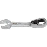 Bgs Ratelringsleutel kort omkeerbaar SW 15 mm