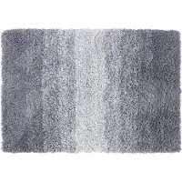 Casa Pura Wave Baddeken - Antislip & Sneldrogend - Baddeken - Badmat - Douchemat - Grijs/Wit - 50 x 80 cm