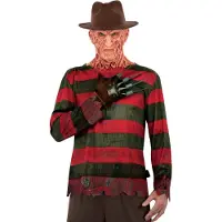 Smiffys - A Nightmare On Elm Street, Freddy Krueger Kostuum - XL - Rood/Bruin