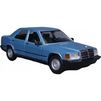 Bburago Mercedes 190E 1987, blau 1:24 Auto