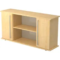 Hjh OFFICE PRO KAPA SB | Dressoir | met deuren - Esdoorn Sideboard Chrome metaal handgreep