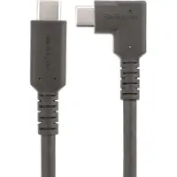 StarTech.com 1m USB-C Kabel, Robuuste Haakse USB 5Gbps Type C Kabel, 100W (5A) Power Delivery, 4K 60Hz DP Alt Mode - Thunderbolt Compatibel