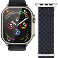 Vonmählen Classic Nylon Loop bandje voor de Apple Watch | 44/45/46/49 mm - Navy