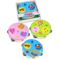 Bontempi Spa Bontempi Wooden tambourine with metal cymbal