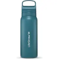 LifeStraw Go 2.0 Stainless Steel Water Filter Bottle, turkoois