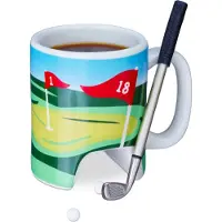 Relaxdays Golf mok, Kopje, Wit