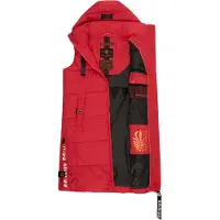 NAVAHOO Bodywarmer 'Schnuffelchen' rood