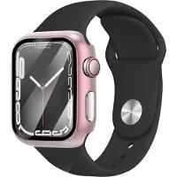 Strap-it Geschikt voor Apple Watch PC hard Case - Geschikt voor Apple Watch 7 / 8 / 9 - 45 mm - rosé pink - hoesje - beschermhoes - protector - bescherming