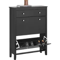 SoBuy - Schoenenkast - Zwart - 78x24x108 cm