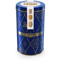 Jules Destrooper Jules' Cookie Tin 475g - 2 mogelijke varianten Blauw/Goud - 3 koekjes - Natuurboterwafels, Amandelbrood & Parijse Wafels