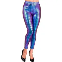 Widmann Legging Zeemeermin Paars Blauw Metallic Vrouw