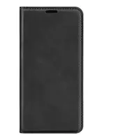 Mobigear Telefoonhoesje geschikt voor Apple iPhone 16e Hoesje | Retro Slim Bookcase Portemonnee | Pasjeshouder voor 2 Pasjes | Telefoonhoesje voor Pinpas / OV Kaart / Rijbewijs - Zwart