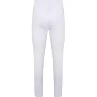 Beeren Heren pantalon wit met gulp M3400 - Lange heren onderbroek katoen - Met sluiting - XXL