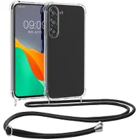 Kwmobile telefoonhoesje geschikt voor Samsung Galaxy A56 5G - Hoesje met telefoonkoord - Back cover in transparant