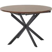 Beliani FRIONA - Uitschuifbare eettafel - Donkerhout/Zwart - MDF
