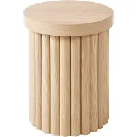 Beliani GENOLA - Bijzettafel - Lichthout - MDF