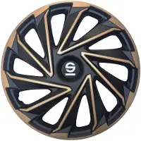 Sparco Wieldoppen Varese 15 inch Goud Zwart - 4 stuks