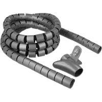 DeLOCK Spiral Hose with Pull-in Tool 2.5 m x 30 mm grey