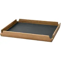Lind DNA Dienblad Square S Airy Nupo Anthracite / Teak