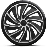 Gorecki Wieldoppenset Turbo Van 17" Zwart/Zilver