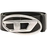 Diesel Riem zwart / zilver