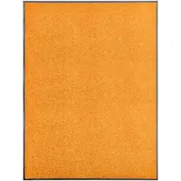 vidaXL Deurmat wasbaar 90x120 cm oranje