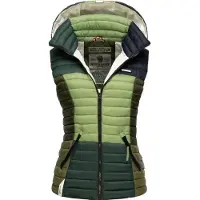 NAVAHOO Bodywarmer 'Shadaa' groen / gemengde kleuren