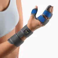 Bort Manucarpal Soft Polsbrace – Pols bandage voor Pols Ondersteuning – Carpaal Tunnel Syndroom, Polsartrose en Instabiliteit – Incl. Fixatiespalk - Pols Brace Mineraalgrijs - Maat x-small links